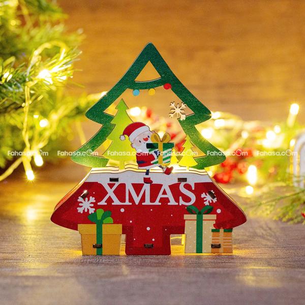 Đèn Gỗ Trang Trí Giáng Sinh - Bách Mộc - Cây Thông Hộp Quà