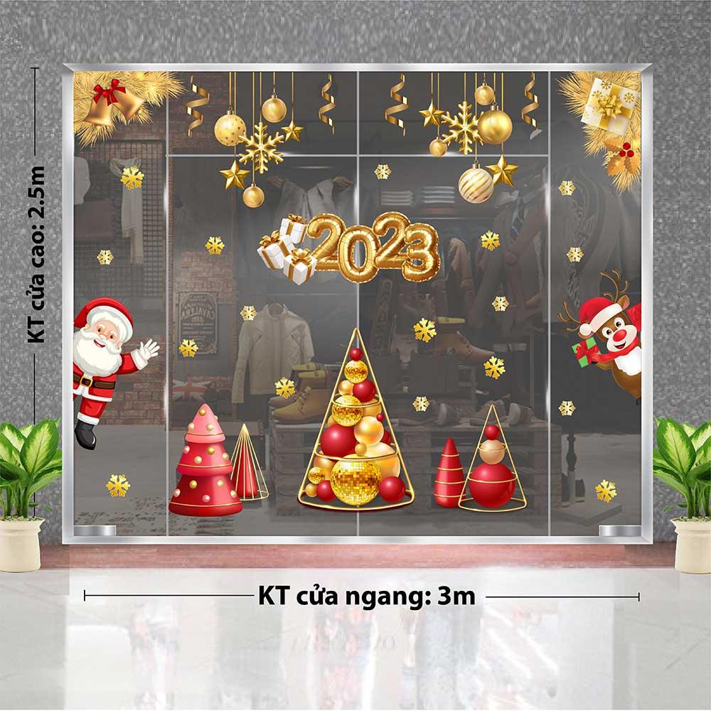 DECAL TRANG TRÍ GIÁNG SINH 2023 COMBO SỐ 28