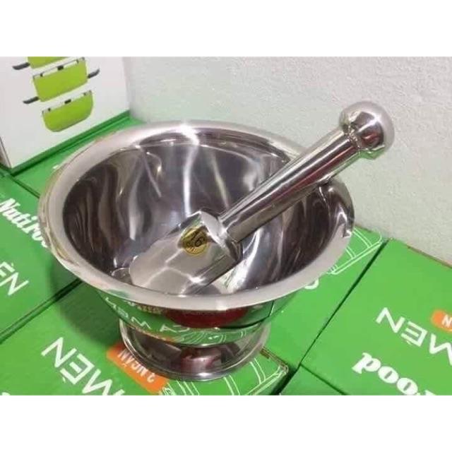 Bộ chày cối inox loại to đẹp