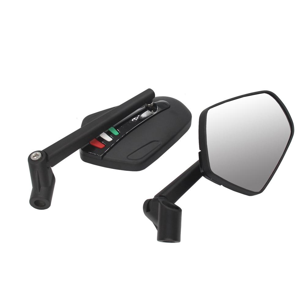 Aluminum Alloy Motorcycle Rearview Reflective Mirrors Rear View Handlebar Mirrors Rearview Mirror for Motorbike