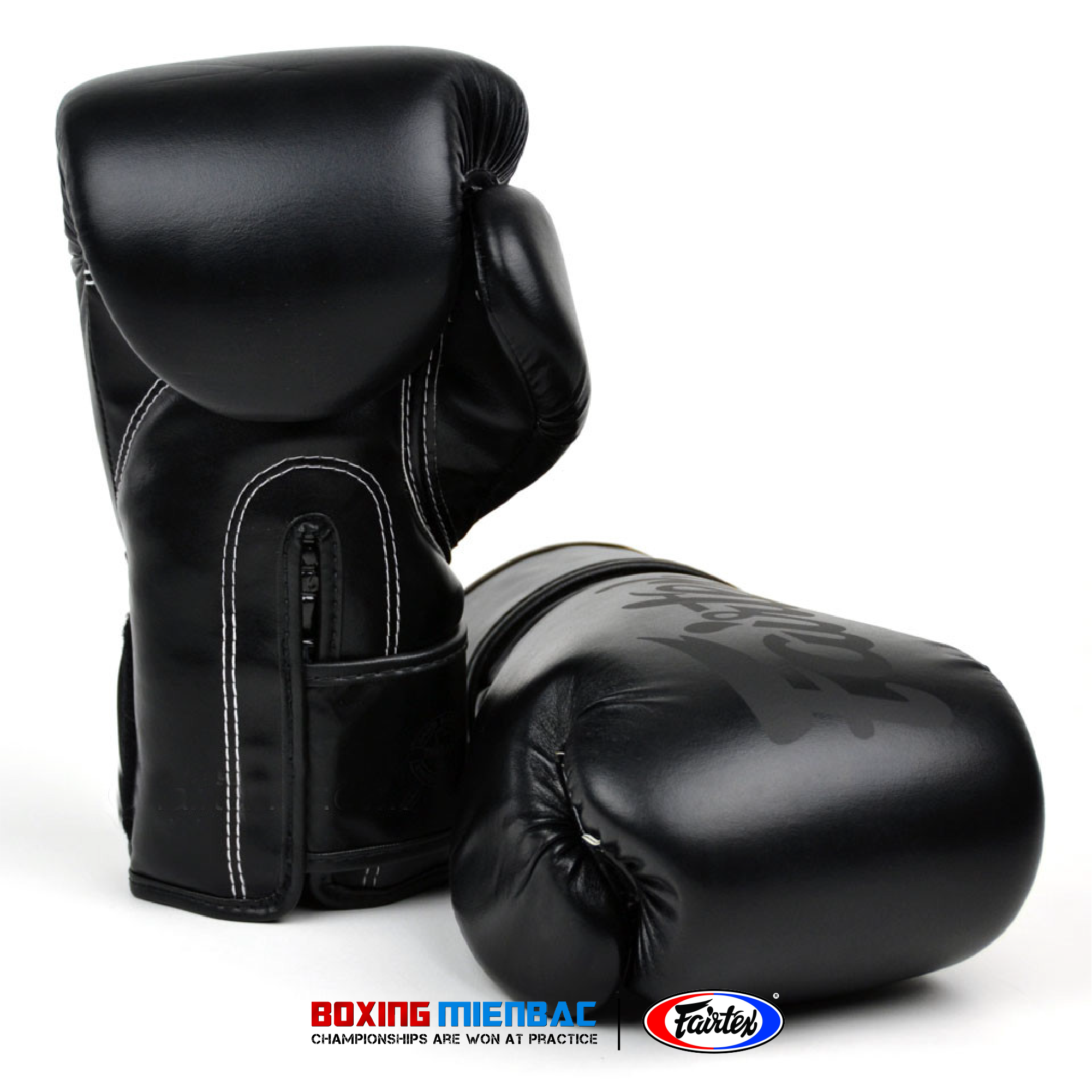 Găng Tay Boxing/ Muay Fairtex BGV14 Microfiber Leather – Đen, Đỏ, Đen Viền Đỏ