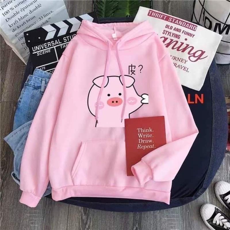 Áo hoodie lợn bẹo má DA6