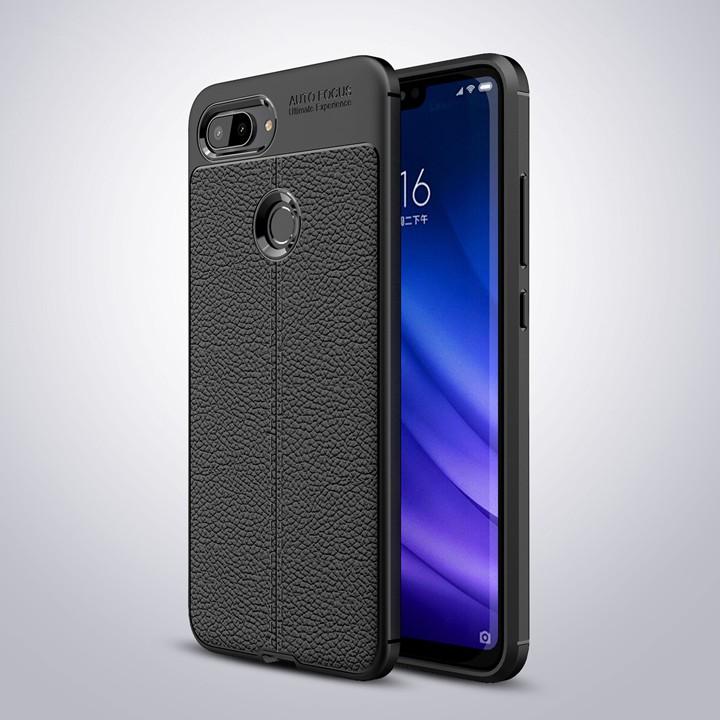 Ốp lưng Xiaomi Mi8 Lite silicon giả da Auto Focus