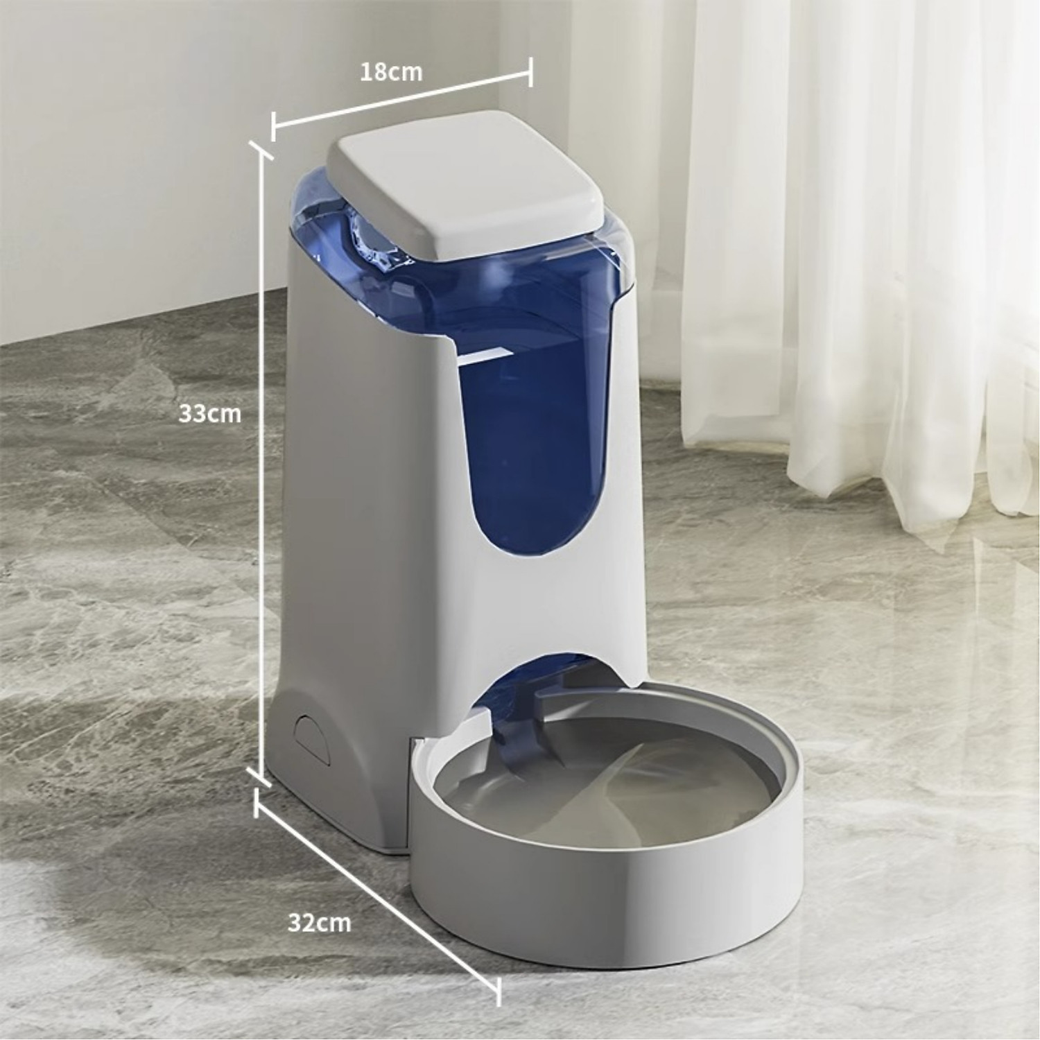 Bát Ăn và Bình Nước Tự Động Cho Chó Mèo Dung Tích Lớn 4L