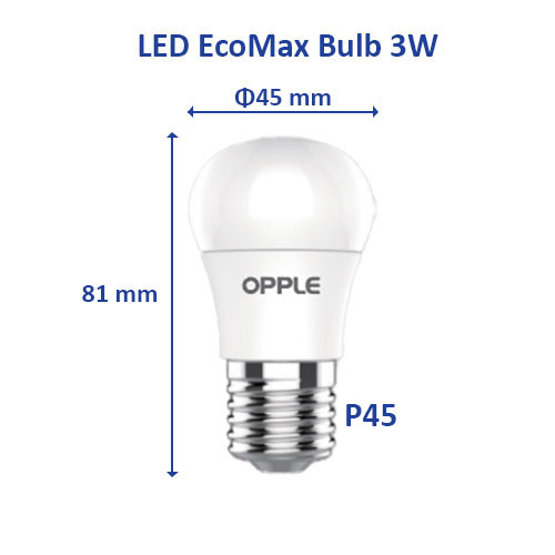 Bóng đèn OPPLE LED Bulb Ecomax E27 - Tiết kiệm điện, tuổi thọ cao lên đến 20.000 giờ