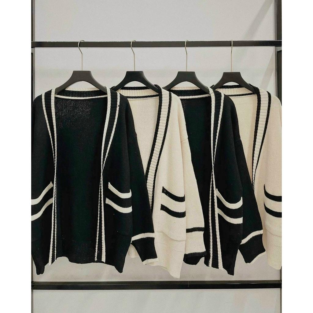 Áo Khoác Cardigan Dài Tay Dễ Thương Quảng Châu, Áo Len Mỏng Nữ Dài Tay
