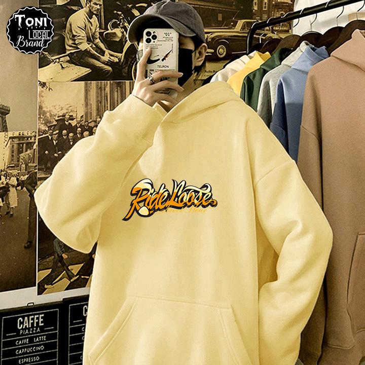 Áo Hoodie Local Brand Unisex RIDE LOOSE nỉ bông form rộng Unisex