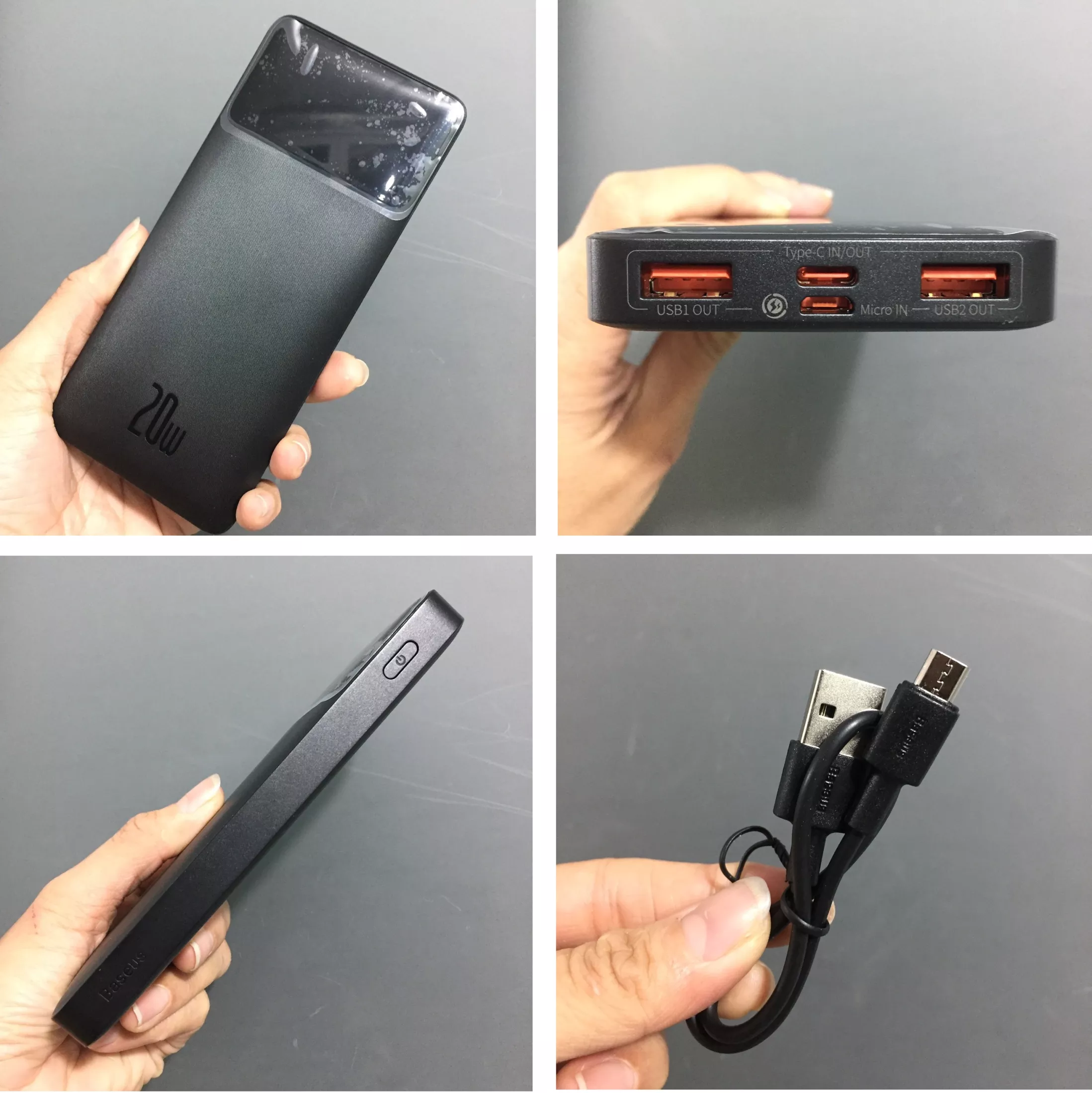 Pin dự phòng 20W dung lượng 10000 / 20000 mAh Baseus Bipow PPBD10K / PPBD20K _Hàng chính hãng