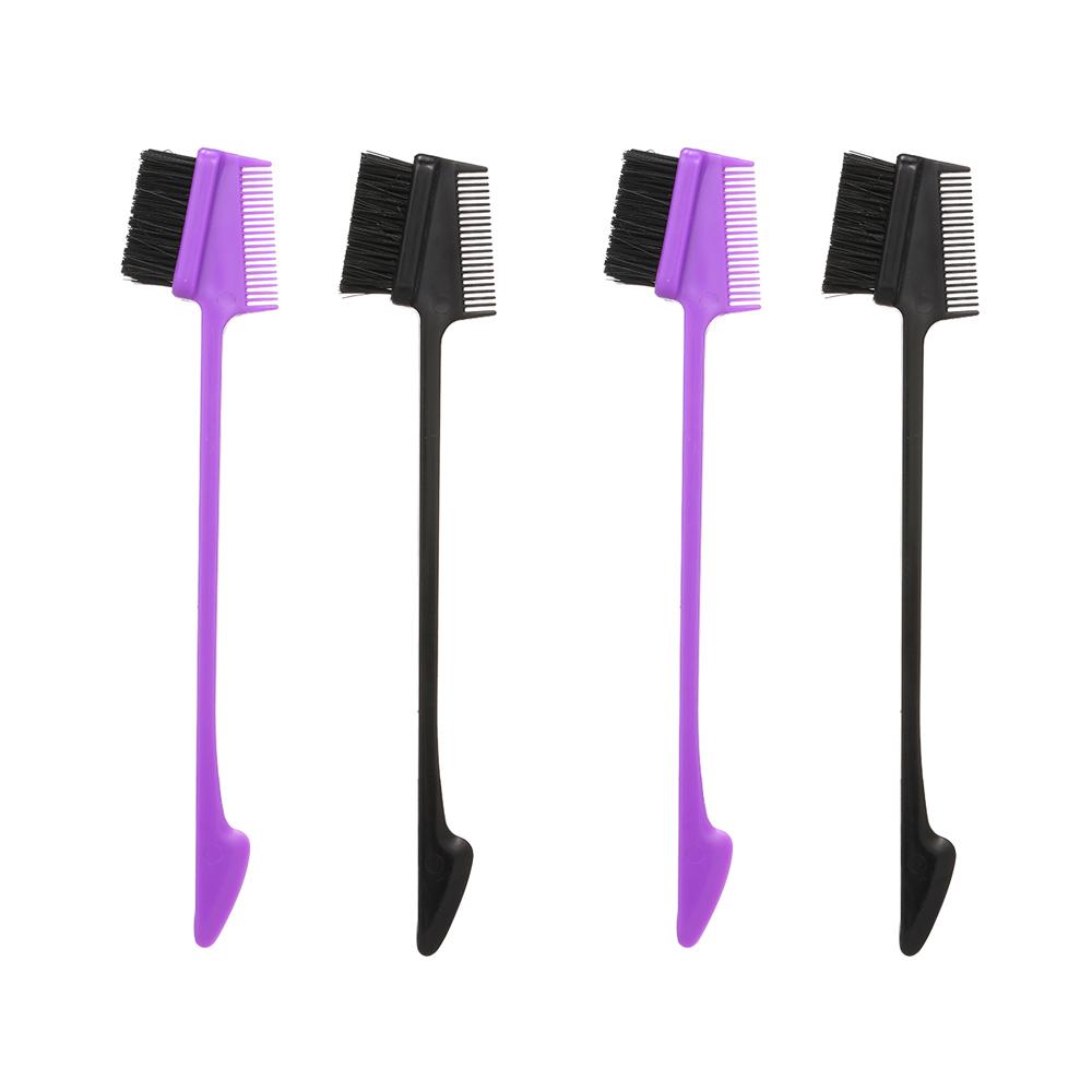 Set 4 cọ, lược trang điểm lông mày và lông mi thiết kế hai đầu
