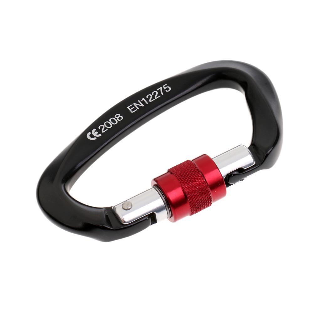 15KN 9-12mm Rope Grab Protecta With 25KN Screw Locking Carabiner For Rock Climbing Tree Arborist Caving Rescue Fall Protection