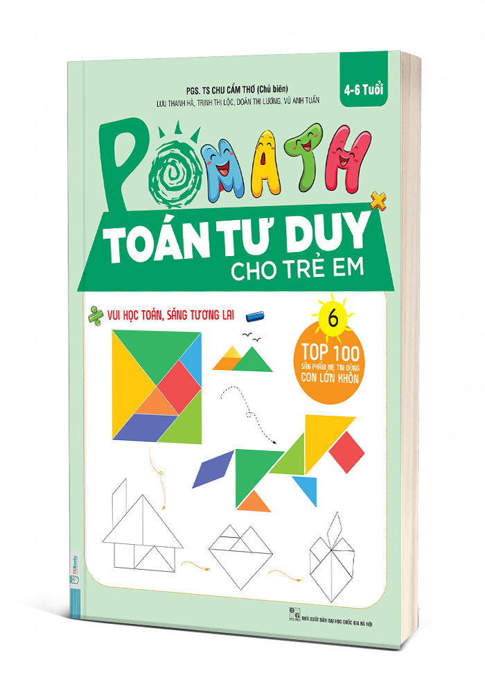Combo 3 Cuốn Pomath Toán Tư Duy Cho Trẻ Em 4 - 6 tuổi (Tập 4,5,6)