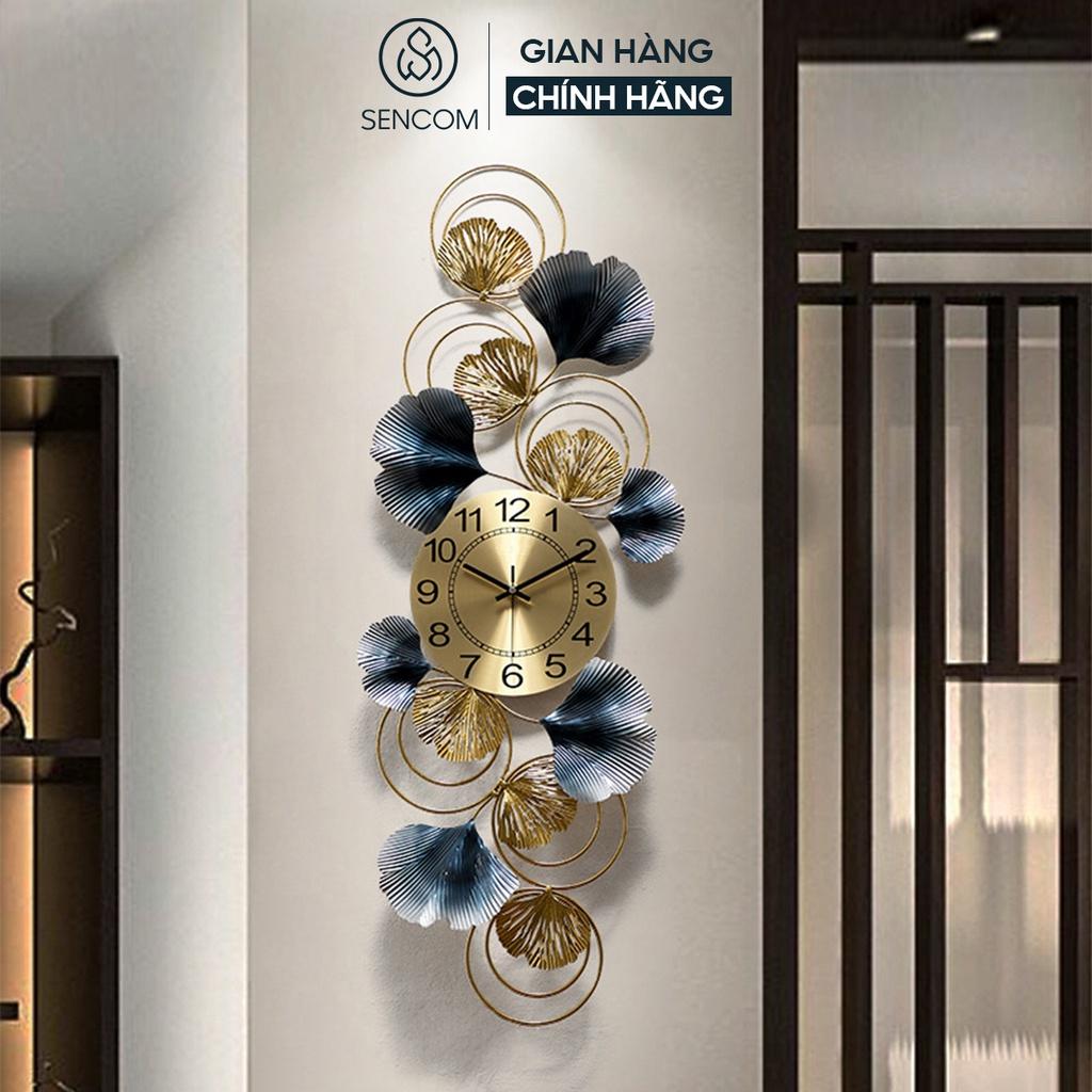 Đồng hồ treo tường nghệ thuật SENCOM thiết kế phong cách Bắc Âu decor trang trí nhà cửa mã 836- Hàng chính hãng