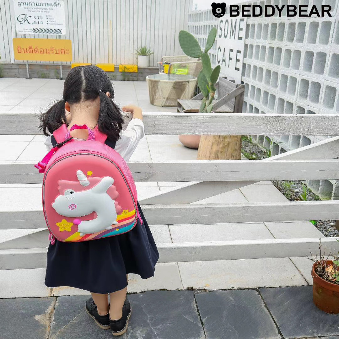 Balo Bé mẫu giáo Beddybear Phù hợp trẻ từ 02 tuổi Thương hiệu Beddy bear - Thiết kế kèm dây chống thất lạc mẫu mới - Sản phẩm bảo hành chính hãng 2 năm