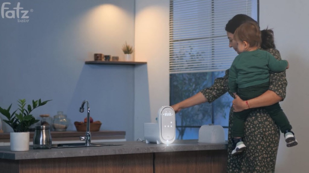 Máy hâm sữa điện tử 2 bình cổ rộng Duo 6 tiệt trùng, hâm thức ăn, hâm nóng nhanh, rã đông hẹn giờ có đèn Led