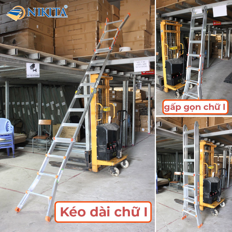 Thang Nhôm Trượt Đa Năng 3.4 Mét AD03