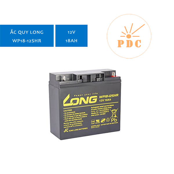 Bình Ắc Quy Long 12V 18Ah WP18-12SHR - (PDC-TECH)