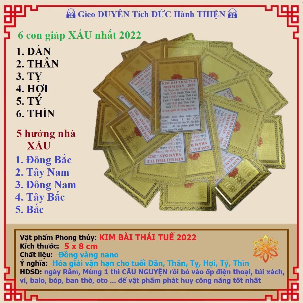 10 Kim Bài Thái Tuế năm 2022 - Tặng 5 Thái Tuế Phù