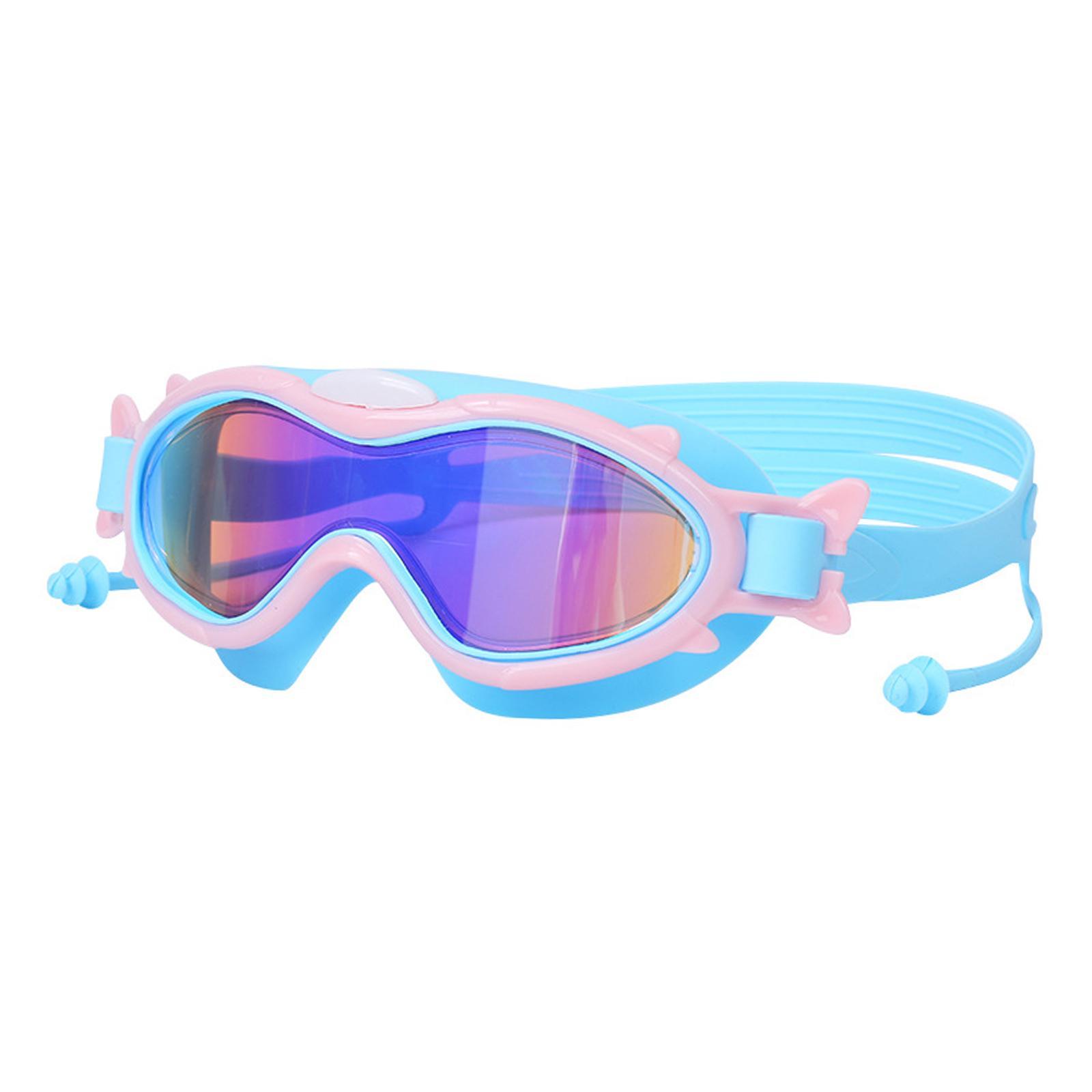 Kids Swimming Goggles Water Pool Goggles with Ear Anti Fog Waterproof Professional Swim Glasses Diving Goggles for Kids 6-14 Teenagers