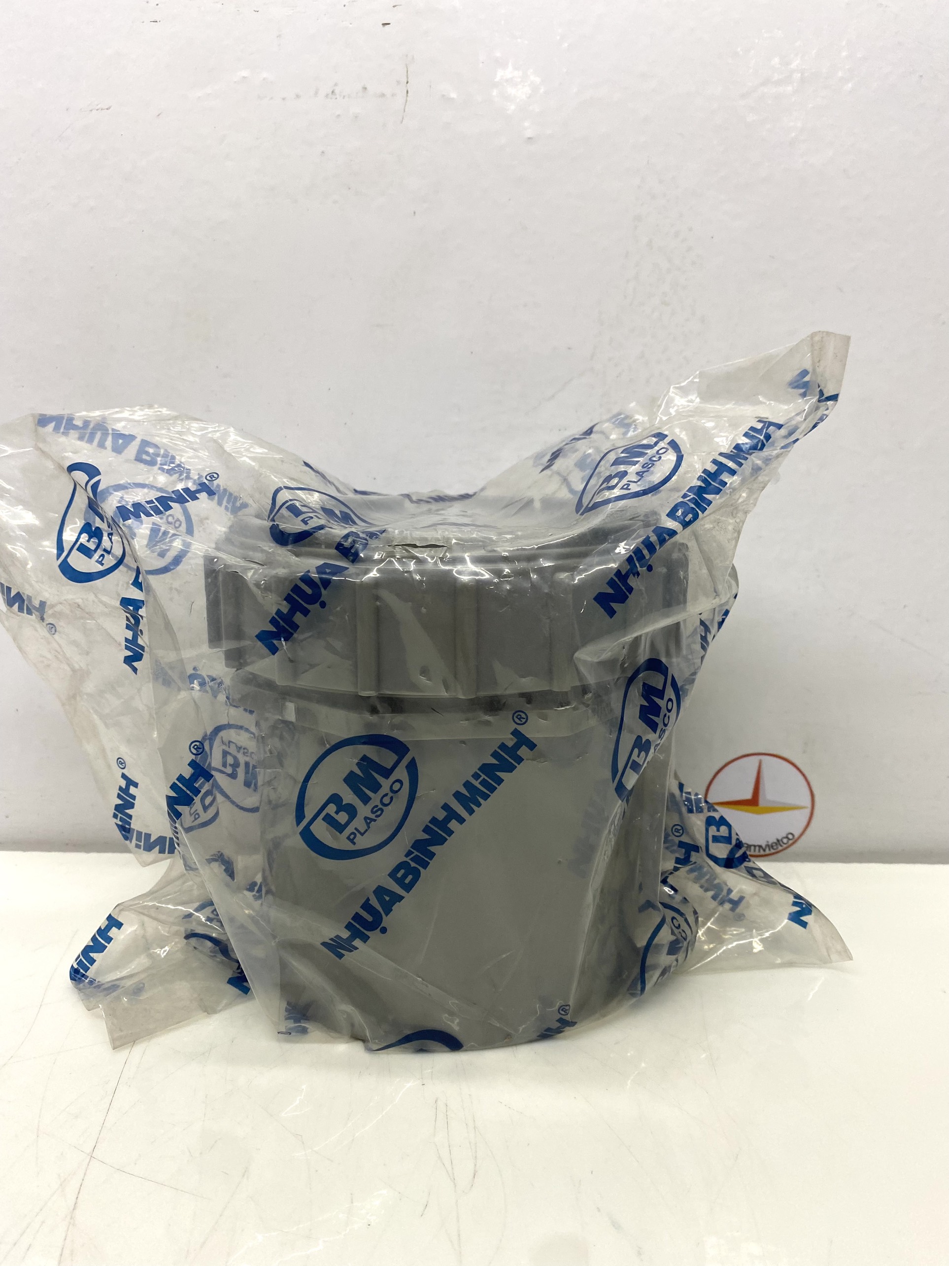 Bít xả ren ngoài 140 nhựa PVC Bình Minh _BXRN140
