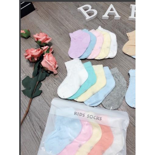 Set 5 đôi tất xuất Hàn mẫu mới 2020 cực đẹp cho bé từ 0-3 tuổi