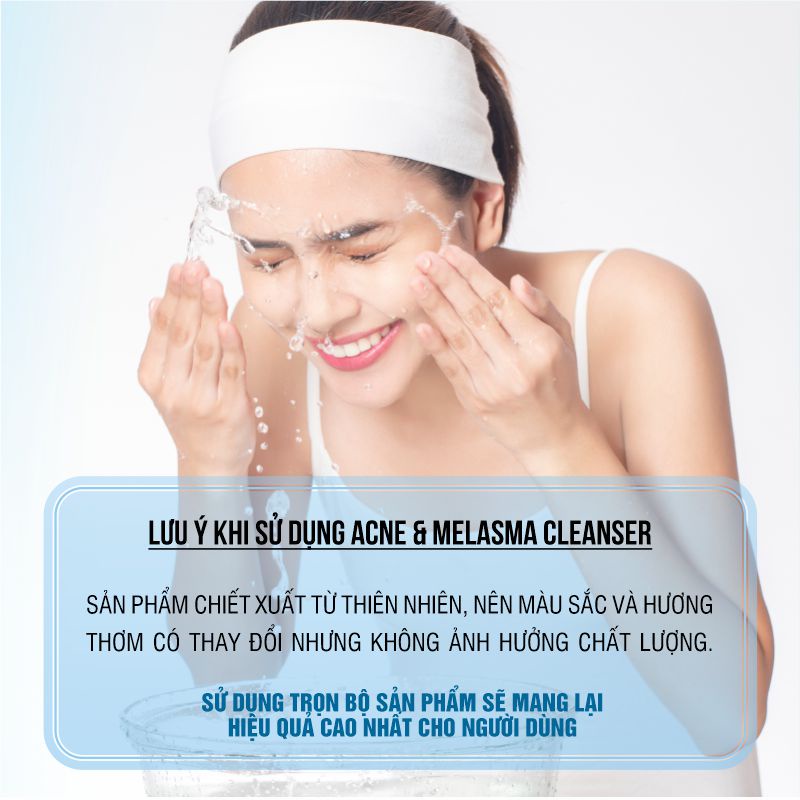 BEAUTY BANK - Sữa Rửa Mặt ACNE & MELASMA CLEANSER , giảm mụn, mờ nám, trắng da
