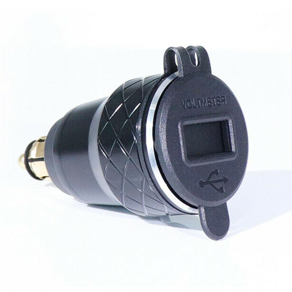 2.1A Voltage Display 2 USB Charger For Motorcycle