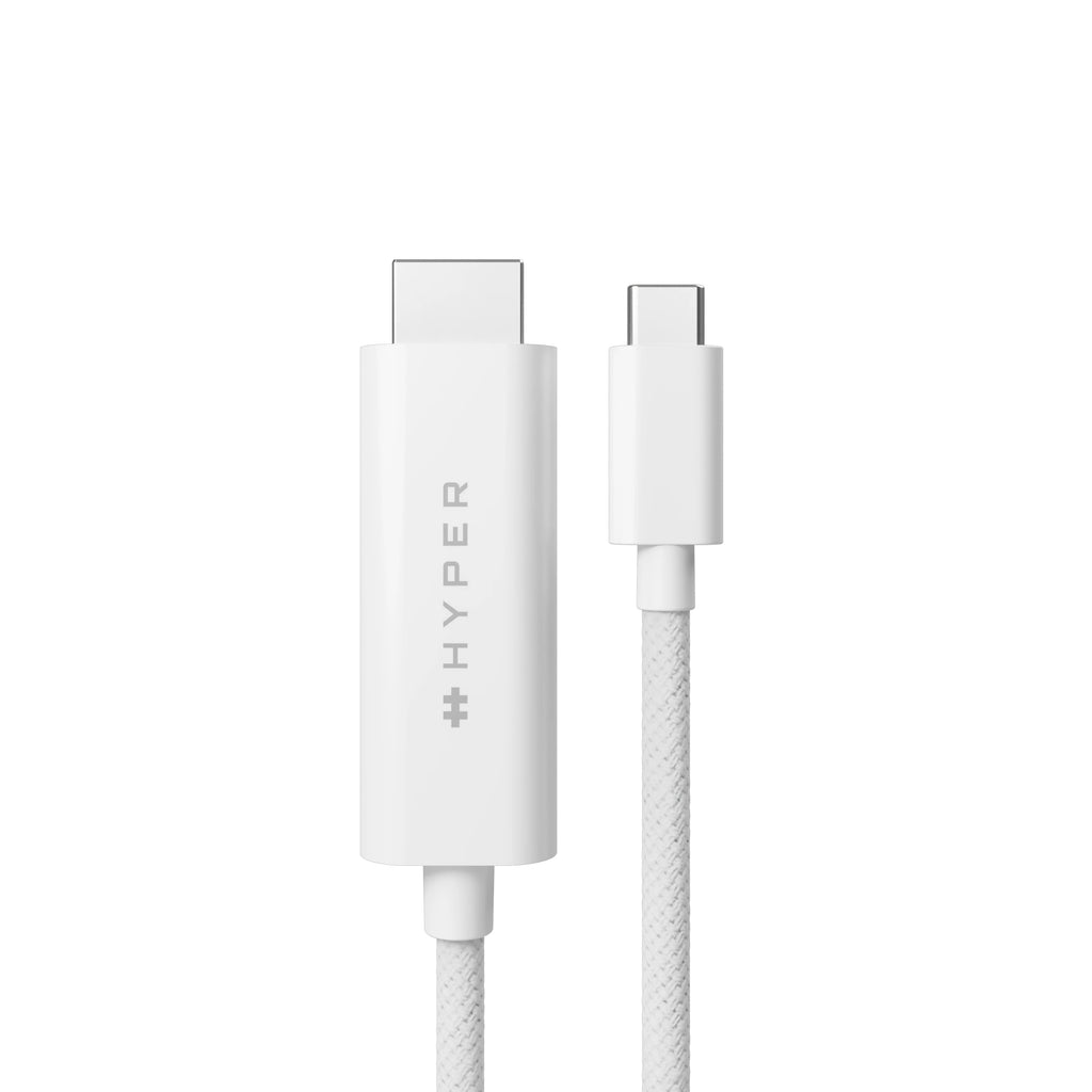 Cáp chuyển đổi HyperDrive USB-C sang HDMI 4K60HZ (8FT/2,5M) – Thiết kế bền bỉ, hàng chính hãng