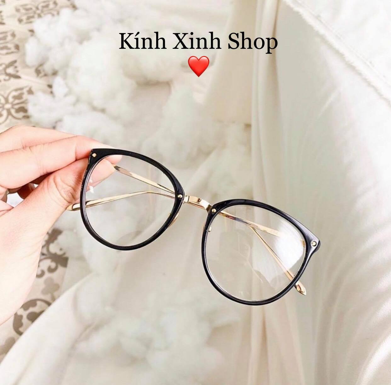 Kính Mắt mèo kim loại ulzzang Hàn Quốc cao cấp