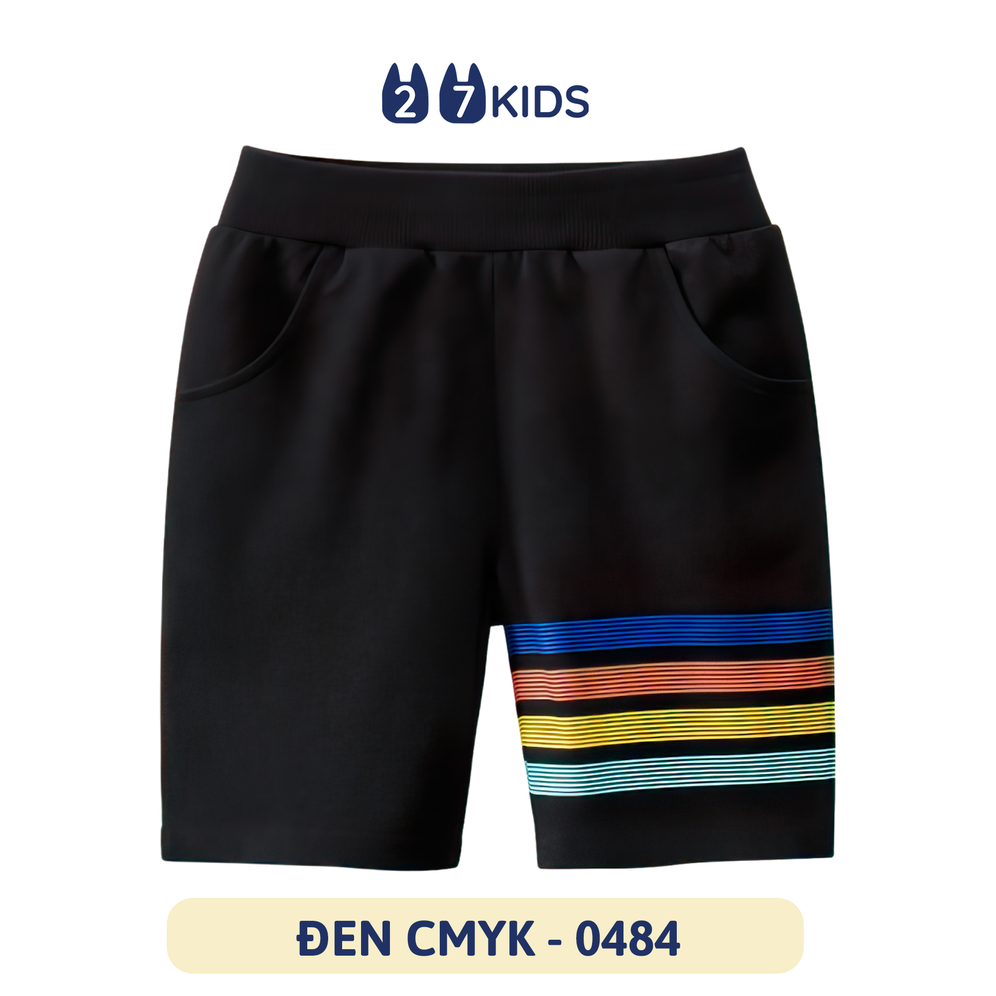 Quần short bé trai 27Kids Quần đùi thể thao nam 100% Cotton cho trẻ từ 2-10 tuổi BSPS10