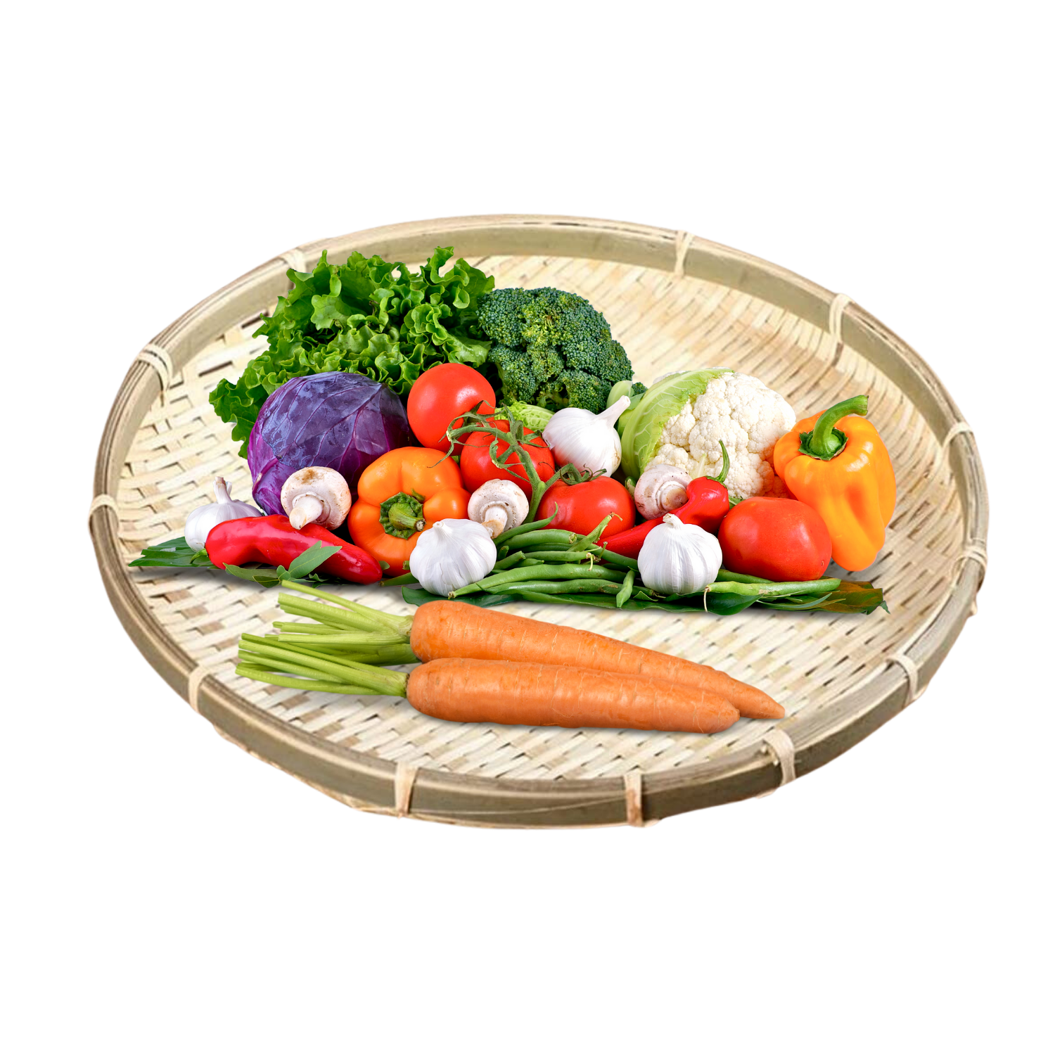 Bộ mẹt tre đan tròn