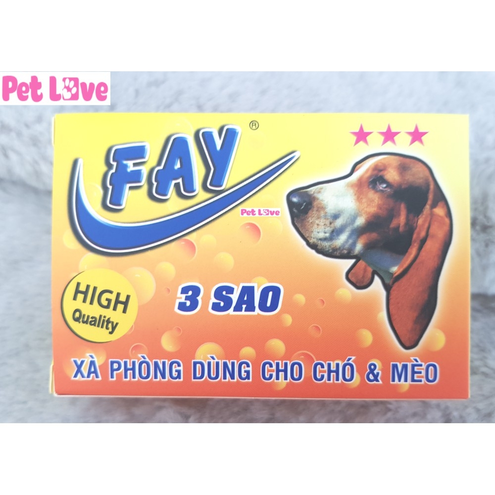 Xà bông Fay 3 sao tắm chó mèo (100g)