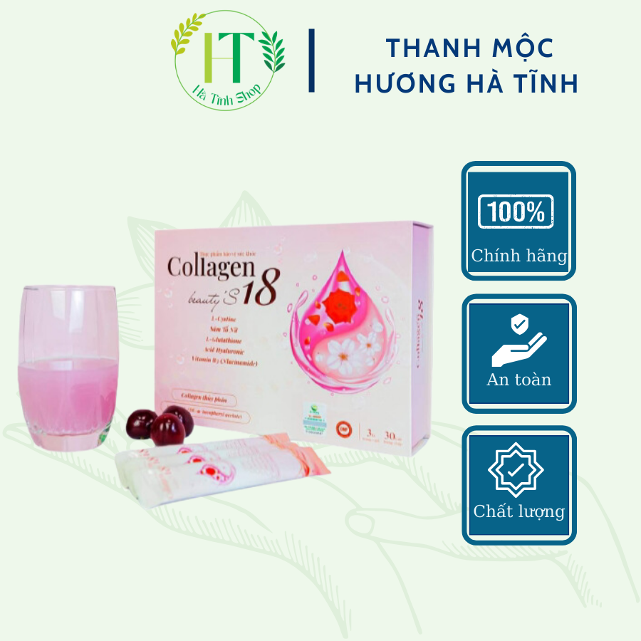 Collagen Thanh Mộc Hương dạng cốm thủy phân chống lão hóa da hộp 30 gói