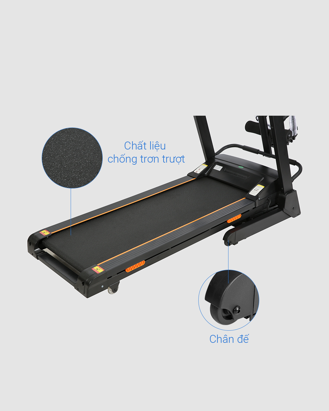 Máy chạy bộ Airbike Sport thảm rộng 420mm - Hàng chính hãng