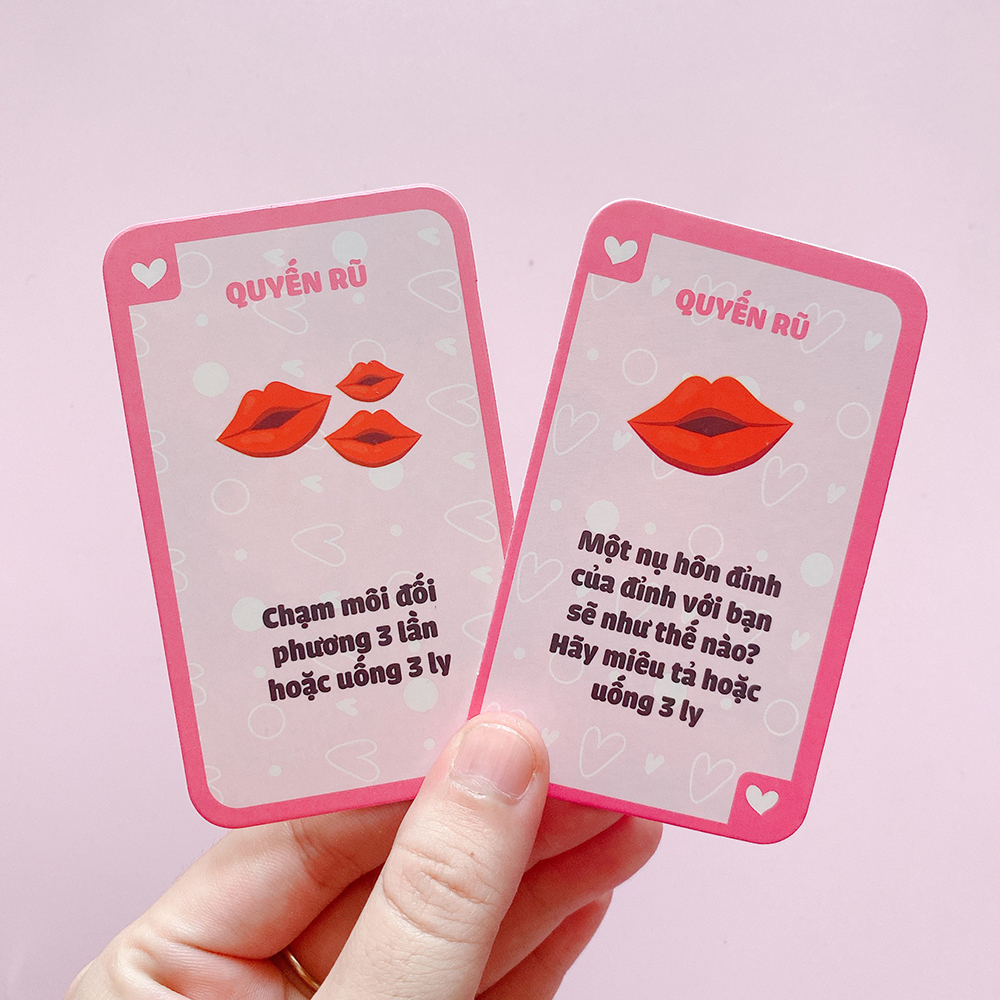 [Che Tên] Bộ Bài Cặp Đôi Cumin Dạo Đầu Cho Cặp Đôi Hẹn Hò 51 Lá Bài Drinking Game Quyến Rũ Cho Tình Yêu Cháy Bỏng