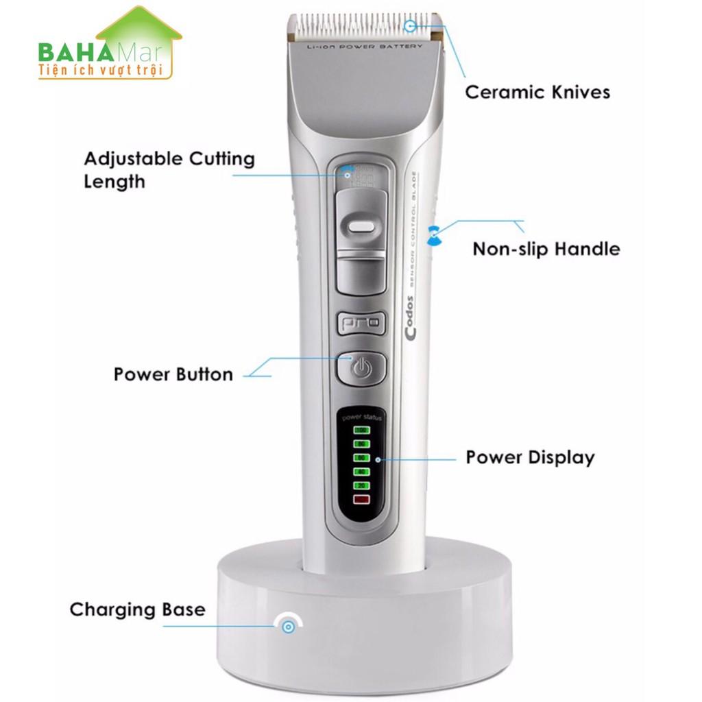 TÔNG ĐƠ CHUYÊN NGHIỆP SẠC ĐIỆN CẮT TỈA RÂU TÓC "BAHAMAR" tiện sử dụng, tạo nhiều kiểu với các đầu dao và có thể tự dùng