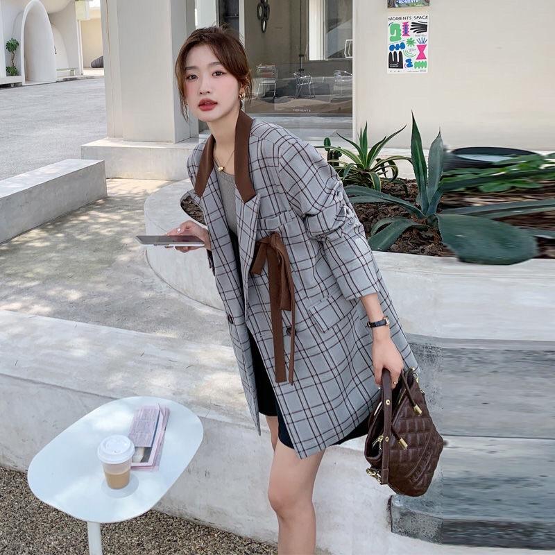 Áo Khoác Blazer Nữ Dáng Suông Phong Cách Hàn Quốc Mã RB04