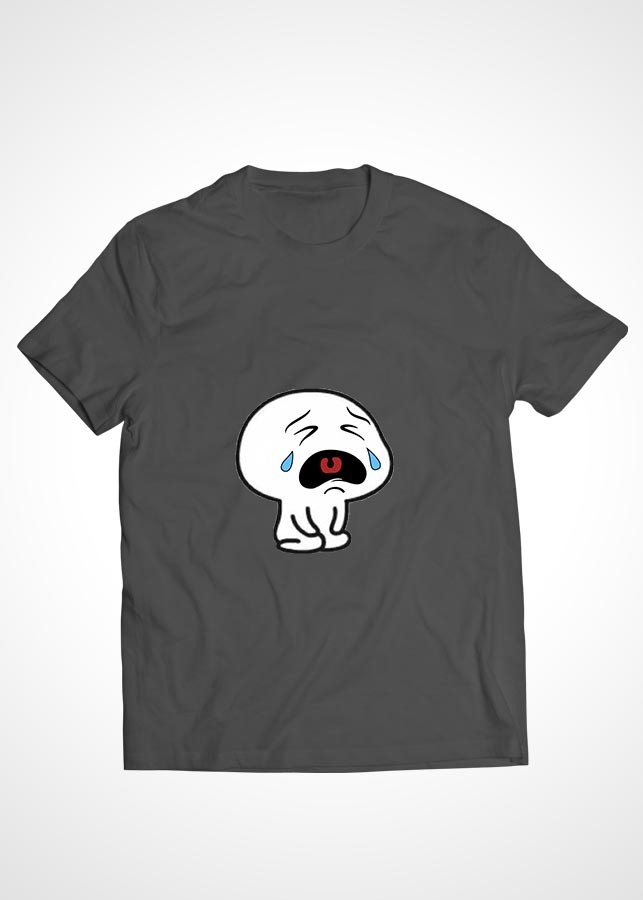 Áo thun cặp đôi Cotton màu xám in hình mẫu 32
