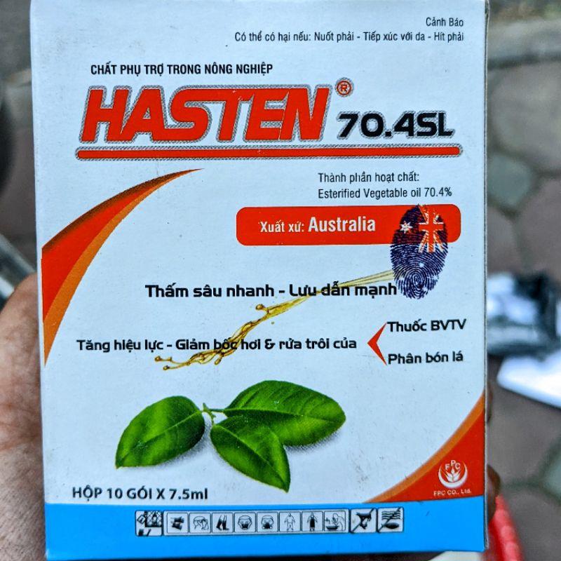 Chất phụ trợ Hasten (không phải bám dính) thẩm thấu nhanh, lưu dẫn mạnh, tăng hiệu lực giảm bốc hơi, rửa trôi