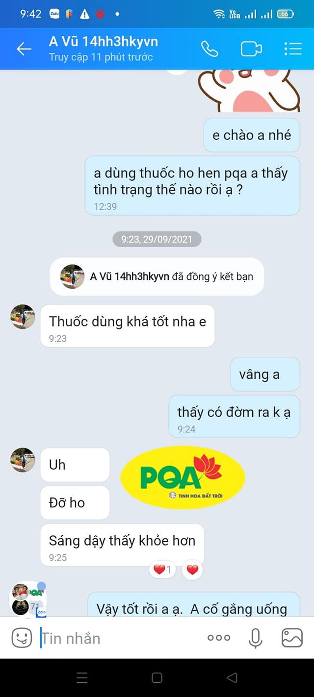Siro Ho Hen PQA Hỗ Trợ Thông Thoáng Đường Thở Cho Người Hen Suyễn Hộp 125ml