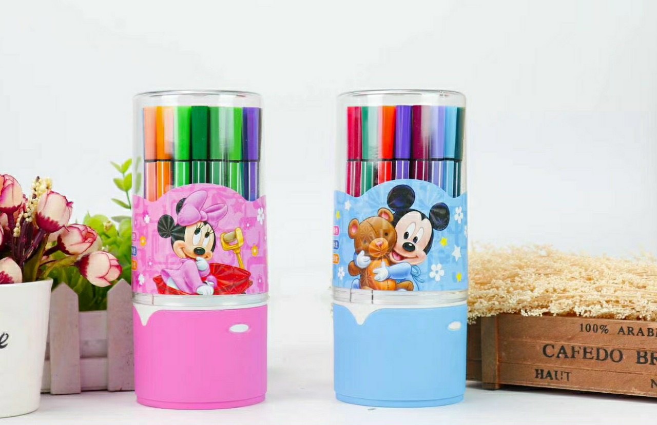 HỘP BÚT LÔNG MÀU MICKEY CHO BÉ - 12 MÀU/ 18 MÀU/ 24 MÀU/ 36 MÀU - O1 HỘP