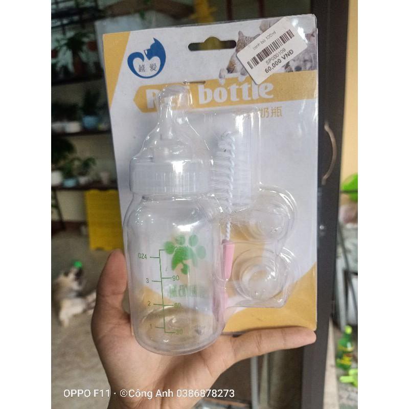 Bình bú ti cho chó mèo sơ sinh