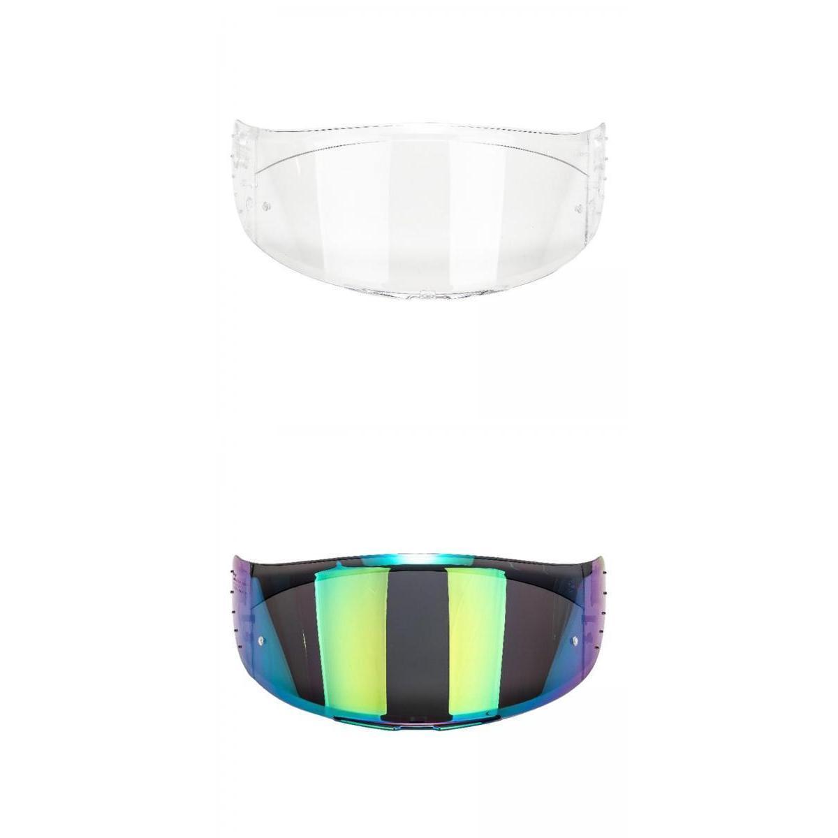 2 Piece Anti UV Full Face Motorcycle Helmet Visor Lens Replacement for MT