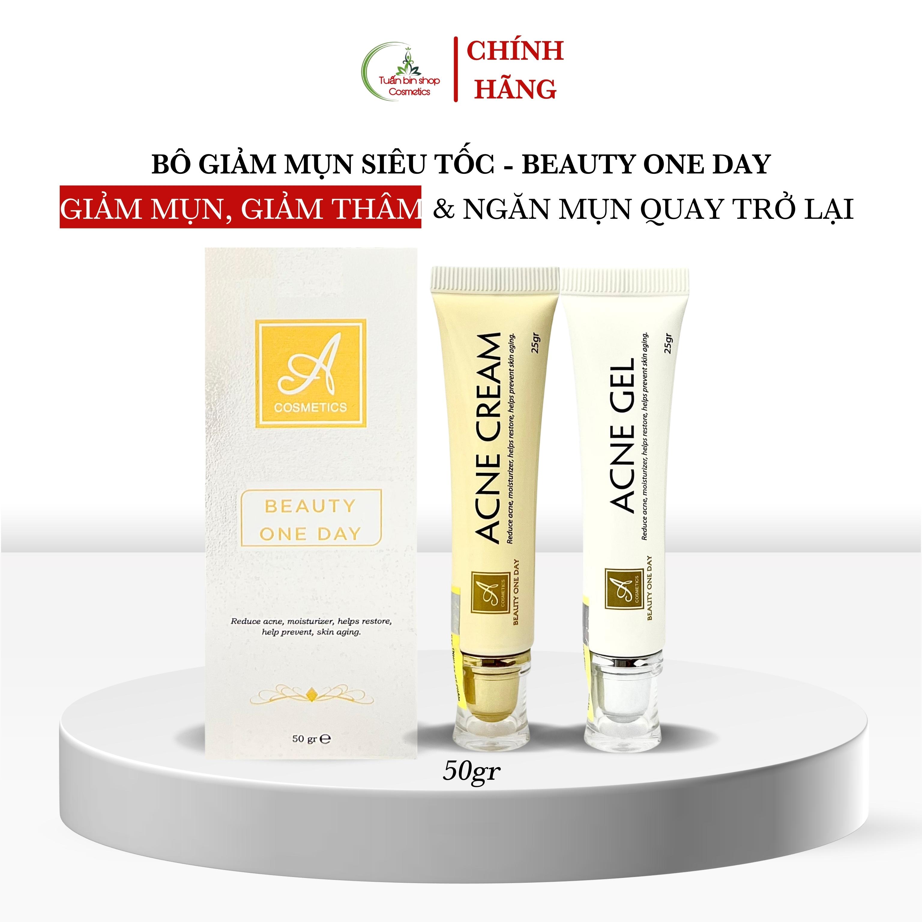 Kem giảm mụn siêu tốc độ Beauty one day Acosmetics, mờ thâm mụn, trắng da mặt 50g