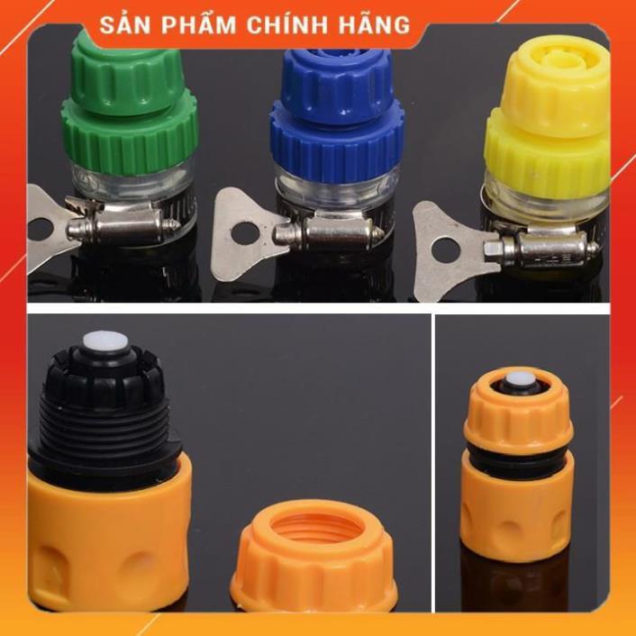 ️️ Bộ dây vòi xịt nước rửa xe, tưới cây , tăng áp 3 lần, loại 3m,5m 206587 cút sập,nối vàng+ mở chai