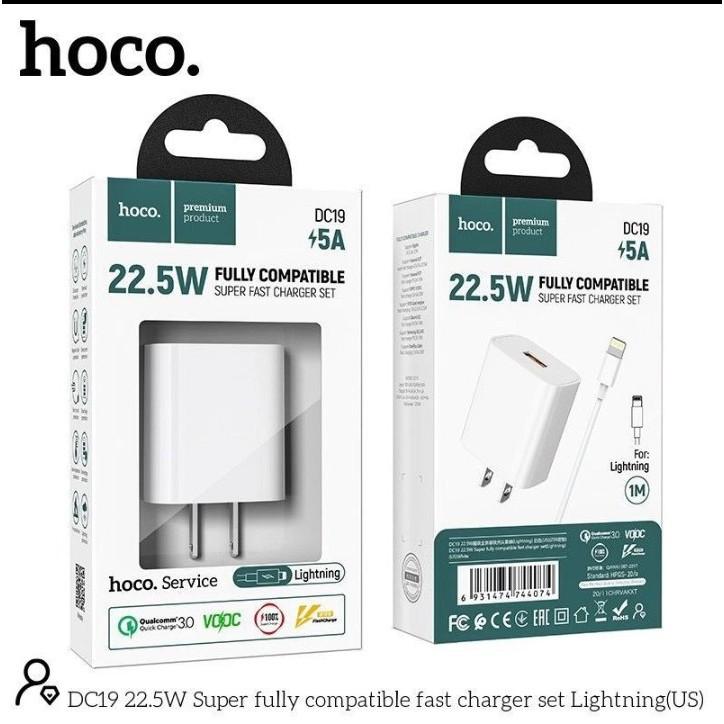 Bộ Sạc Hoco DC19 Micro/Type-C (22,5W - 5A)- Hàng Chính Hãng