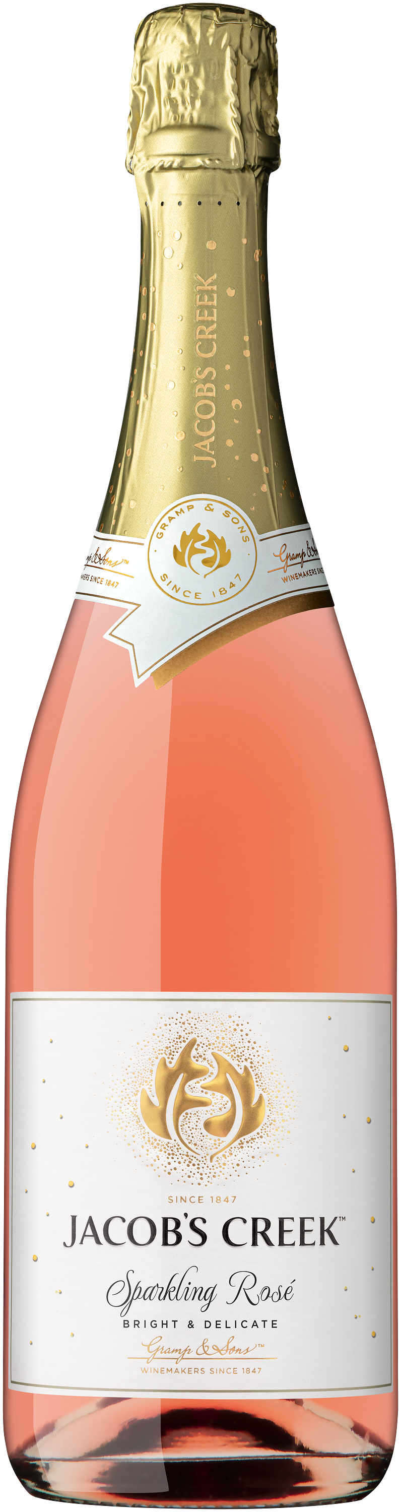 Rượu vang nổ hồng Jacob's Creek Sparkling Rose 750ml 11-13% - Không Hộp