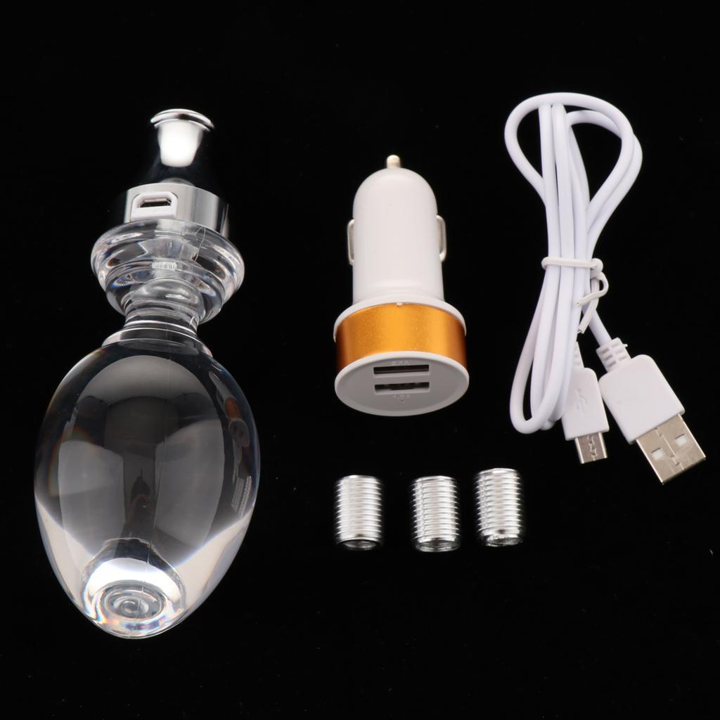 Crystal Shift Knob Manual Automatic Gear Stick Shifter Knob With Light