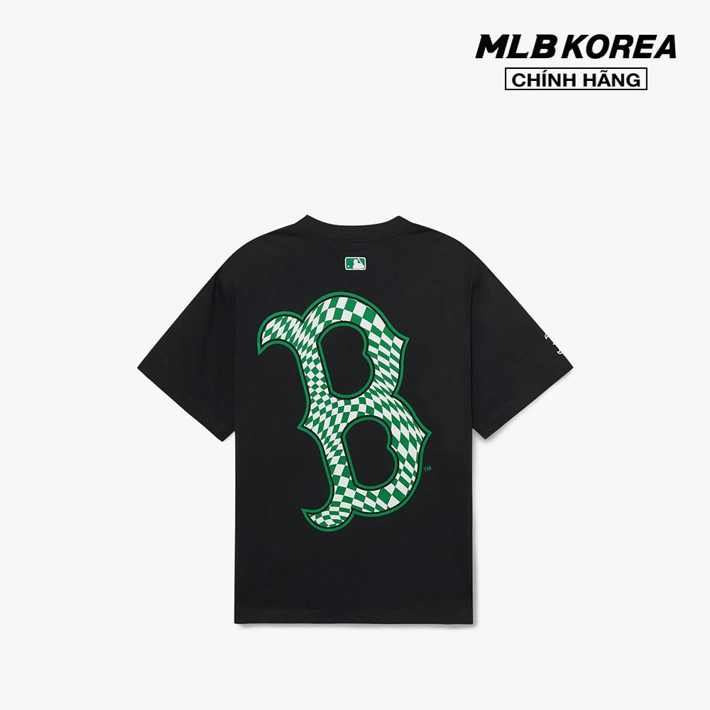 MLB - Áo thun unisex cổ tròn tay ngắn Checkerboard Clipping Logo Overfit 3ATSO0233
