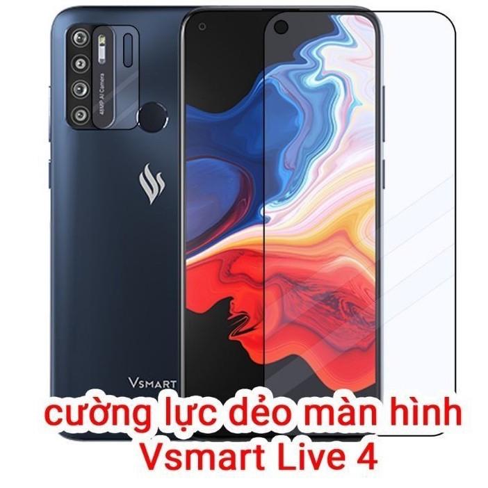 Kính cường lực dẻo dành cho điện thoại Vsmart vile 4 4 GB trong suốt 9h+ bảo vệ màng hình