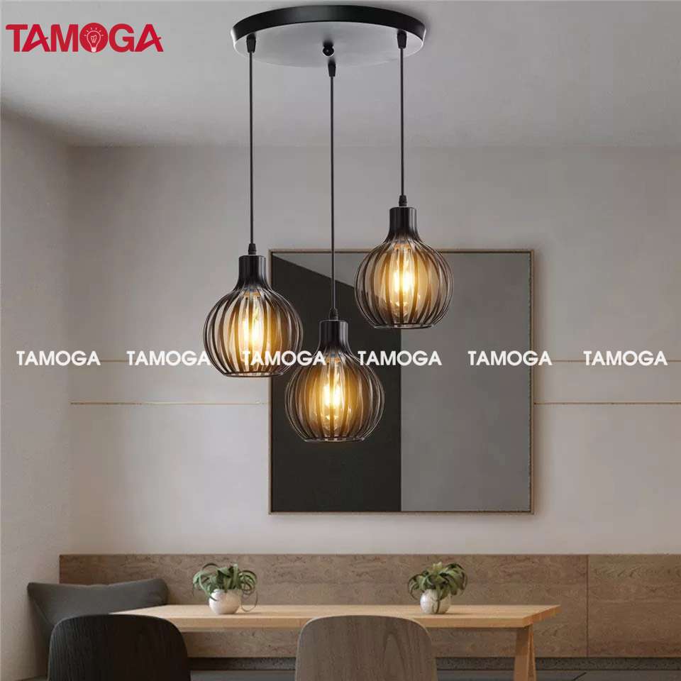Đèn thả lồng chim TAMOGA BAMI 6870/1 cỡ 230mm+ Tặng kèm bóng led AS Vàng